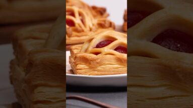 Flaky & Fruity: Plum Lattice Pastries You Need to Try!